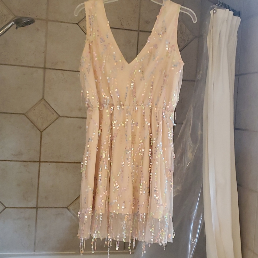 Deep V neck Party dress